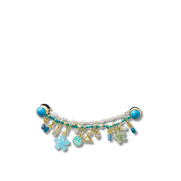 BLUE ADJUSTABLE CHARM CHAIN