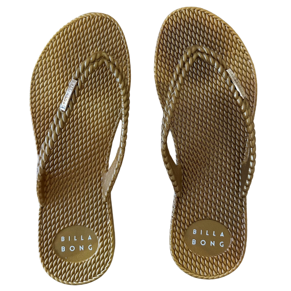KICK BACK THONG - METALLIC